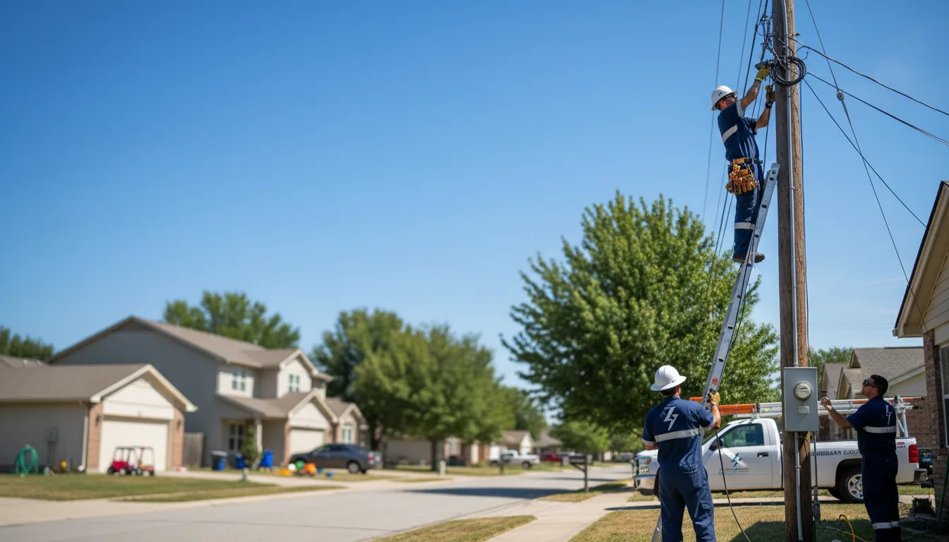 Residential electrician providing installation services in Horatio, AR